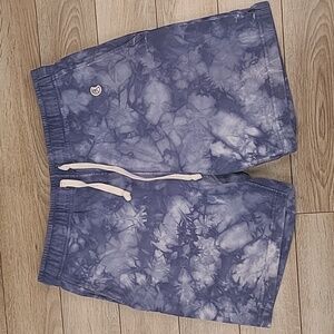 CHAMPION x Todd Snyder Blue Grey Tie Dye Cotton Sz L Mens Casual Sweat Shorts‎